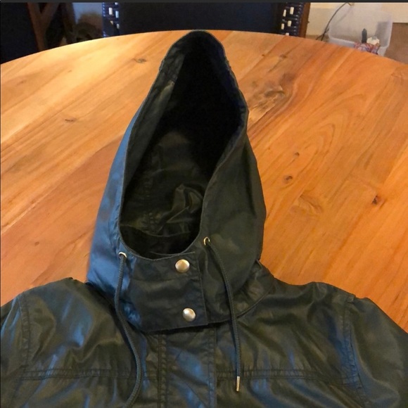 J. Crew army green rain jacket - Picture 4 of 8